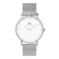 Relógio feminino Harlem Diamond Silver 40mm-Saint Germain