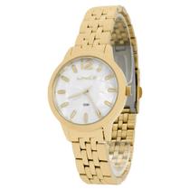 Relogio Feminino Lince Analogico Aço Inoxidavel Dourado Mostrador Perola Com Porta Joias Original Resistente a Agua 1 Ano de Garantia LRGH226L32B2KX