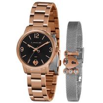 Relógio feminino lince analógico +Pulseira KN24P2RX LRR4682L