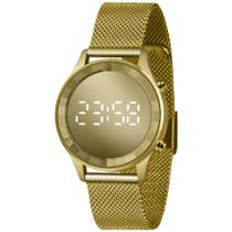 Relógio Feminino Lince Digital Led Dourado LDG4648L