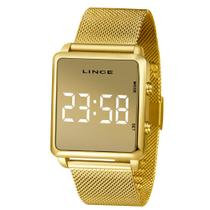 Relógio Feminino Lince Digital LED Dourado MDG4619L-BXKX