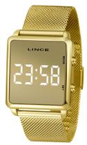 Relógio Feminino Lince Digital Led Mdg4619L Bxkx Dourado