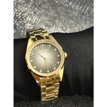 Relógio Feminino Lince Kit Colar e Brinco Dourado LRGJ132LKZ19