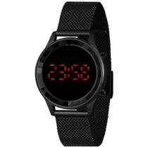 Relógio Feminino Lince Ldn4647L Digital LED 37mm Preto Aço Relógio Feminino Lince Ldn4647L Digital LED 37mm Preto Aço