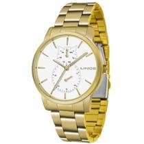 Relógio Feminino Lince LMGJ086L B1KX Pulseira de Aço Dourado