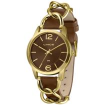 Relógio Feminino Lince Lrc4777l38 N2nx Casual Dourado 38mm