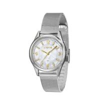 Relógio Feminino Lince Original LRMJ178L36B2SX Pulseira Metal Esteira Prata