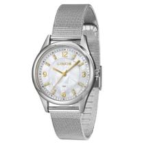 Relógio Feminino Lince Prata Madrepérola Pulseira Ajustável Lrmj178l B2sx Relógio Feminino Lince Prata Madrepérola Pulseira Ajustável Lrmj178l B2sx