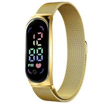 Relógio Feminino Luxo Digital Pulseira Ajustável Imã