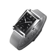 Relógio Feminino Luxo Dijanes Calendário Analógico Aço Inox