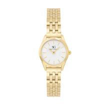 Relógio Feminino Luxo Dourado Mini Belle Gold 24mm