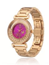 Relógio Feminino Luxo Paris Com Strass Correa Metal + Caixa Relógio Feminino Luxo Paris Com Strass Correa Metal + Caixa