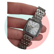 Relógio Feminino Luxo Quadrado Pequeno Quartzo Analógico