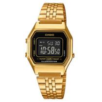 Relógio Feminino Marca Casio Vintage Feminino Pequeno Quadrado Digital Casual Dourado LA680WGA - Casio Brasil