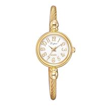 Relógio Feminino Mini Dourado Analógico Pulseira Ajustável