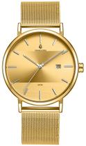Relógio Feminino Minimalista Moderno Dourado Aço Inox Vanglore 3288b 33mm