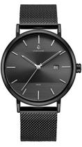 Relógio Feminino Minimalista Moderno Preto Fosco Aço Inox Vanglore 3288a 40mm Social Esporte Fino Coleção Selecty