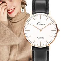 Relógio Feminino Minimalista Ultrafino Geneva + Caixa
