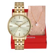 Relógio Feminino Mondainde Analógico Dourado 32598LPMKDE1K1 - Mondaine