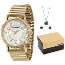 Relógio Feminino Mondaine 83205LPMVDE2K1 Aço Dourado