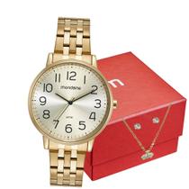 Relógio Feminino Mondaine Analógico Dourado 32599LPMKDE1