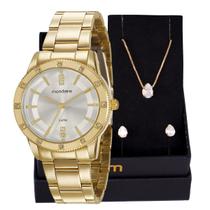 Relógio Feminino Mondaine Analógico Dourado 99312LPMGDE2K7