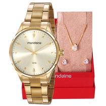 Relógio Feminino Mondaine Analógico Dourado Casual 32108LPMVDE3