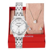 Relógio Feminino Mondaine Analógico Prata 32795L0MKNE2K1