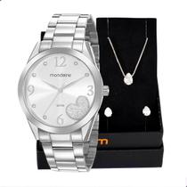 Relógio Feminino Mondaine Analógico Prata 99576L0MVNE2