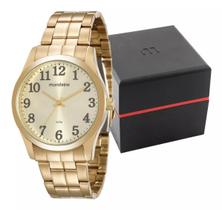 Relógio feminino mondaine dourado 99192gpmvde2