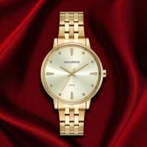 Relógio Feminino Mondaine Dourado Com Kit Colar e Brincos Ponto De Luz Original Com Garantia De 12 Meses Relógio Feminino Mondaine Dourado Com Kit Colar e Brincos Ponto De Luz Original Com Garantia De 12 Meses