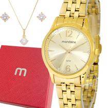 Relógio Feminino Mondaine Dourado Original 1 Ano de Garantia