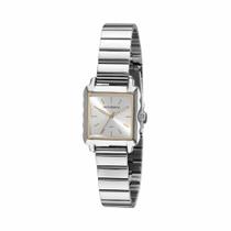 Relogio Feminino Mondaine pequeno quadrado original classico social luxo prata 32218L0MVNE3