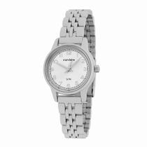Relógio Feminino Mondaine Prata Aço Inoxidável Mostrador Branco Original Resistente à Água 32425L0MVNE2
