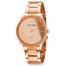 Relógio Feminino Mondaine Rose Espelhado Original 32347LPMVRE2