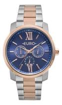 Relógio Feminino Multifuncional Calendário Europeu e Pulseira Prateada/Rosé Relógio Feminino Multifuncional Calendário Europeu e Pulseira Prateada/Rosé