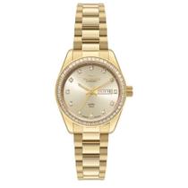Relógio Feminino Nh06aa-1x Automático Pulseira de Aço Dourado Technos Relógio Feminino Nh06aa-1x Automático Pulseira de Aço Dourado Technos