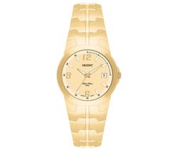 Relógio Feminino Orient Fgss1013 Dourado Mostrador Prata