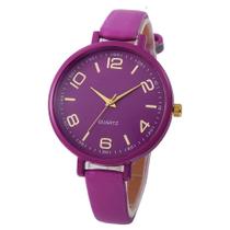 Relógio Feminino Original Barato Luxo Roxo + Caixa Relógio Feminino Original Barato Luxo Roxo + Caixa