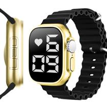 Relógio Feminino Orizom LED Dourado + Caixa Premium