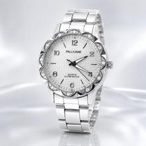 Relógio Feminino Pallyjane Prateado Luxo Aço Inoxidável