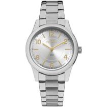 Relógio Feminino Pequeno Technos Prata Boutique Exclusive Casual Leve e Confortável Slim 2035MFUS/3K