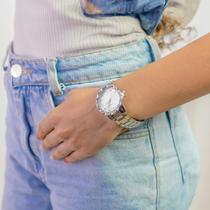 Relógio Feminino Prata + E Garantia