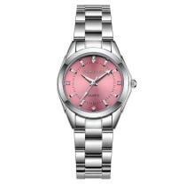 Relógio Feminino Prata Rosê Pulseira Aço Luxo Elegante Relógio Feminino Prata Rosê Pulseira Aço Luxo Elegante