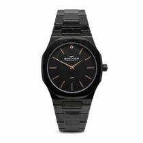 Relógio Feminino Preto Casual Aço Inox a prova d'água