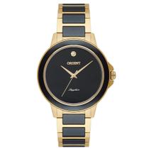 Relogio Feminino Preto E Dourado Orient Analógico Original