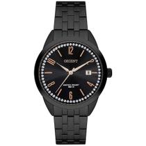 Relógio Feminino Preto Orient Com Data Strass Lançamento +