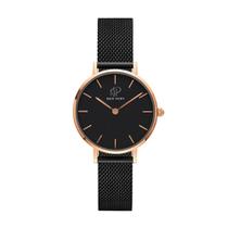 Relógio Feminino Preto Versalhes 32mm Rosé Gold