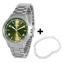 Relogio Feminino Prova D'agua Aço Orient + Pulseira Relogio Feminino Prova D'agua Aço Orient + Pulseira