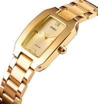 Relógio Feminino Pulseira Aço Dourado